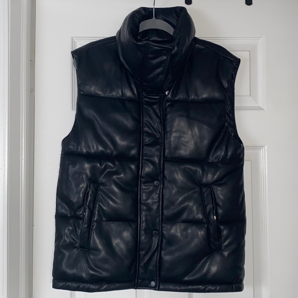 Abercrombie & Fitch Vegan Leather Vest